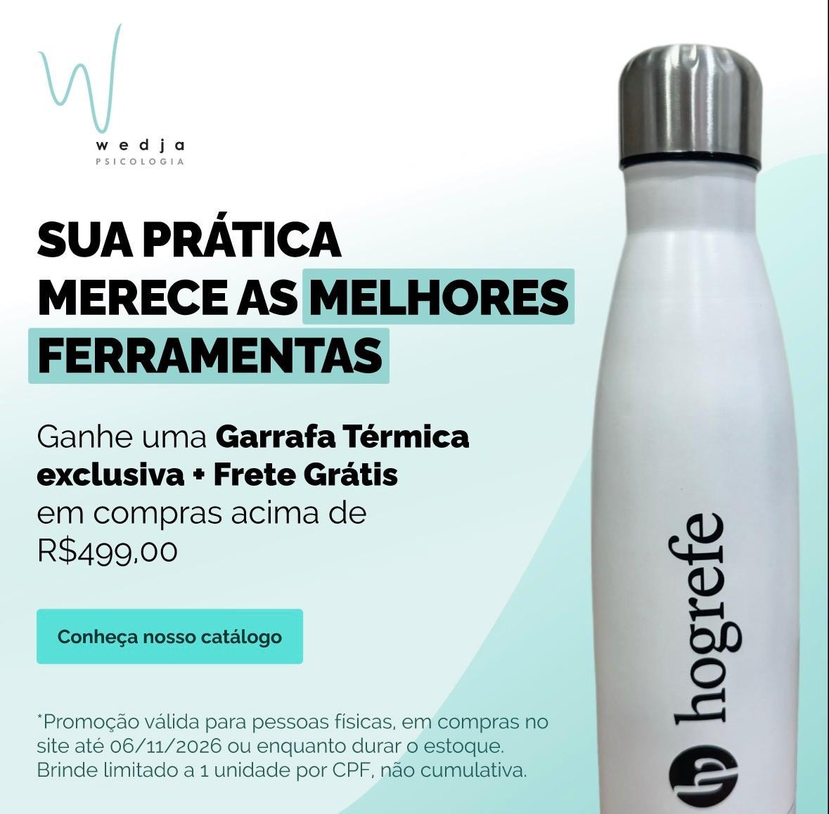 Garrafa & Frete Grátis