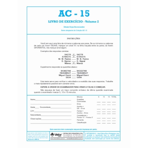AC-15 Livro de Exercício Vol.2 AC-15 Livro de Exercício Vol.2