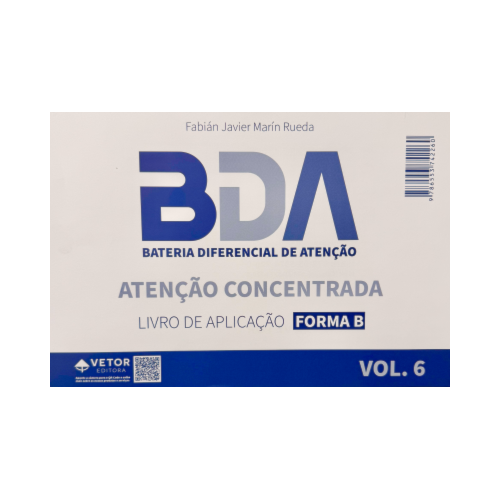 BDA  AC - Atenção Concentrada - Forma B - Livro de Aplicação Vol.06 | Wedja Psicologia BDA  AC - Atenção Concentrada - Forma B - Livro de Aplicação Vol.06 | Wedja Psicologia