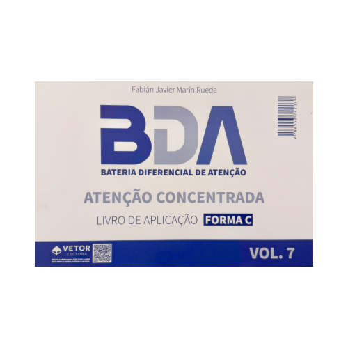 BDA  AC - Atenção Concentrada - Forma C - Livro de Aplicação Vol.07 | Wedja Psicologia BDA  AC - Atenção Concentrada - Forma C - Livro de Aplicação Vol.07 | Wedja Psicologia