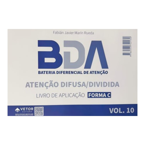 BDA  AD - Atenção Difusa/Dividida-Forma C-Livro de Aplicação Vol.10 | Wedja Psicologia BDA  AD - Atenção Difusa/Dividida-Forma C-Livro de Aplicação Vol.10 | Wedja Psicologia