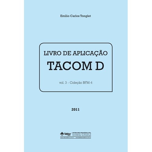 BFM-4 -Teste de Atenção Concentrada - TACOM D Livro de Aplicação Vol. 3