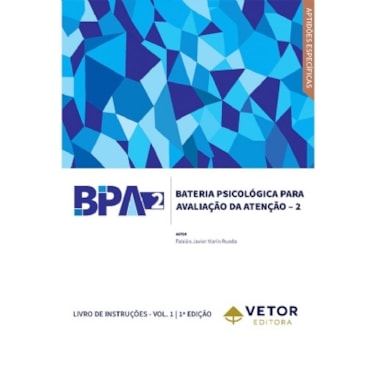 BPA-2 - Livro de Instruções (Manual) | Wedja Psicologia BPA-2 - Livro de Instruções (Manual) | Wedja Psicologia