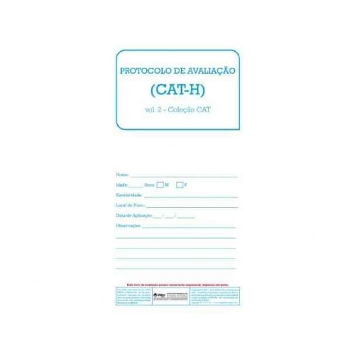 CAT-H - Livro de Avaliação | Wedja Psicologia CAT-H - Livro de Avaliação | Wedja Psicologia
