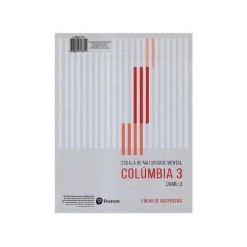 CMMS-3 - Bloco de folhas de respostas | Wedja Psicologia CMMS-3 - Bloco de folhas de respostas | Wedja Psicologia