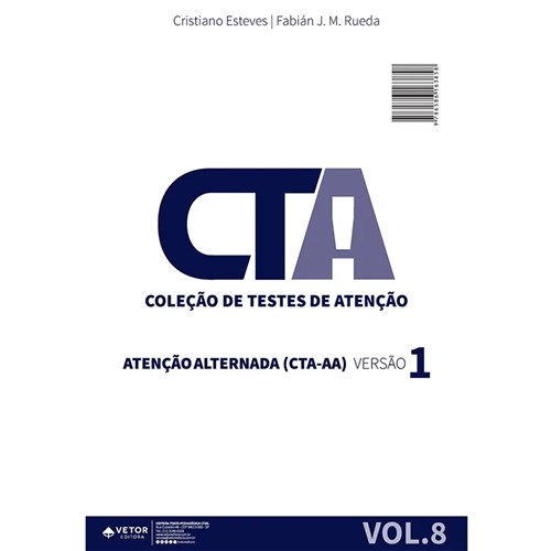 CTA - AA Livro de Aplicação Atenção Alternada Versão 1 Vol.8