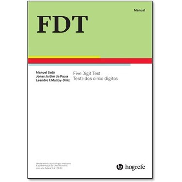 FDT Teste dos Cinco Dígitos - Caderno de aplicação