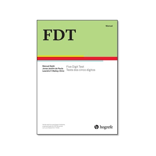 FDT Teste dos Cinco Digitos - Manual de instruçoes FDT Teste dos Cinco Digitos - Manual de instruçoes