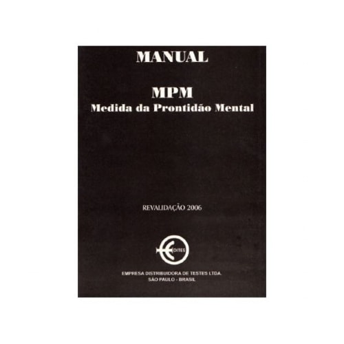 MPM Medida de Prontidão Mental - Manual | Wedja Psicologia MPM Medida de Prontidão Mental - Manual | Wedja Psicologia