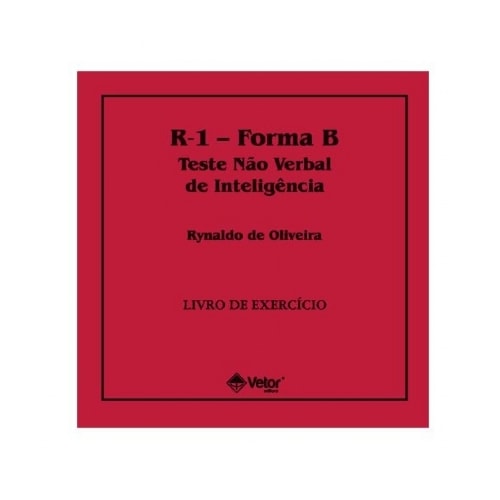 R-1 Forma-B Livro de Exercício | Wedja Psicologia