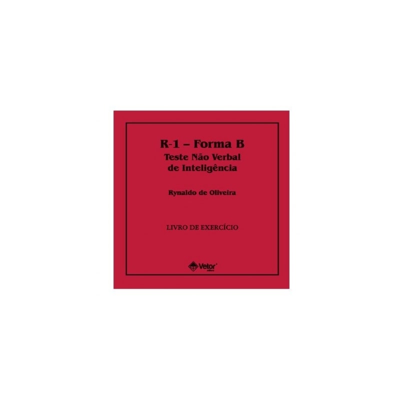 R-1 Forma-B Livro de Exercício | Wedja Psicologia - Wedja Psicologia