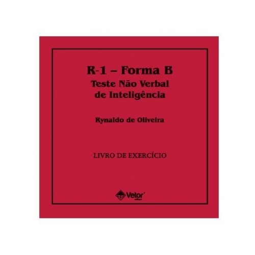 R-1 Forma-B Livro de Exercício | Wedja Psicologia R-1 Forma-B Livro de Exercício | Wedja Psicologia