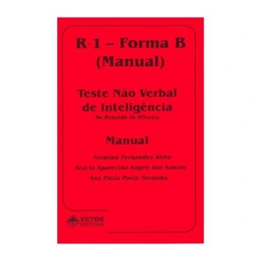R-1 Forma-B Livro de Instruções (Manual) | Wedja Psicologia