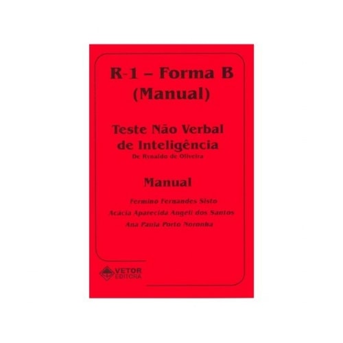 R-1 Forma-B Livro de Instruções (Manual) | Wedja Psicologia