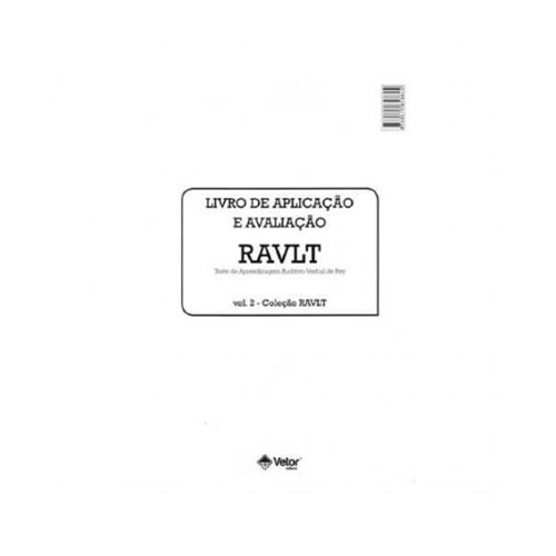 RAVLT - Livro de Aplicação e Avaliação | Wedja Psicologia