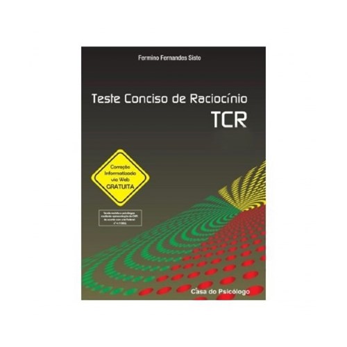 TCR Teste Conciso de Raciocínio (Kit completo) | Wedja Psicologia