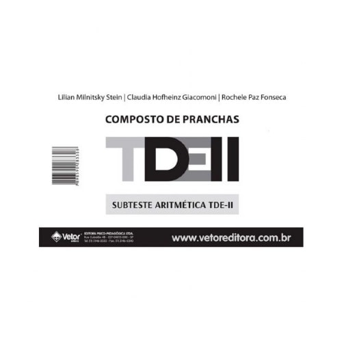 TDE II - Composto de Prancha Aritmética | Wedja Psicologia TDE II - Composto de Prancha Aritmética | Wedja Psicologia