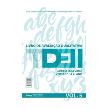TDE II - Livro de Aval Qual Subtes Escrita 1º ao 4ª | Wedja Psicologia