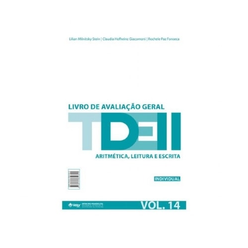 TDE II - Livro de Avaliação Geral | Wedja Psicologia TDE II - Livro de Avaliação Geral | Wedja Psicologia