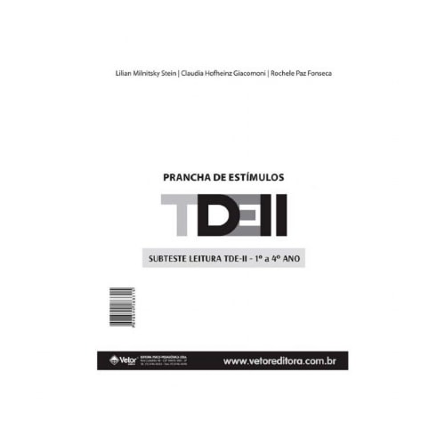 TDE II - Prancha de Estímulos Leitura 1º ao 4º ano | Wedja Psicologia TDE II - Prancha de Estímulos Leitura 1º ao 4º ano | Wedja Psicologia