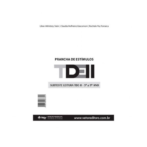 TDE II - Prancha de Estímulos Leitura 5º ao 9º ano | Wedja Psicologia TDE II - Prancha de Estímulos Leitura 5º ao 9º ano | Wedja Psicologia