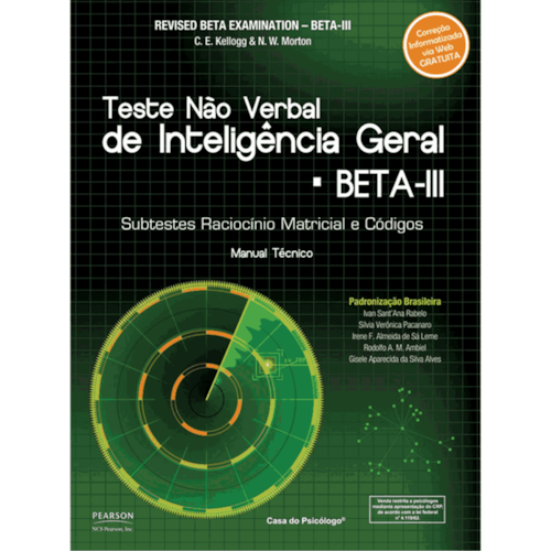 Teste de Inteligência não verbal BETA III - Crivo de Correção - Raciocínio Matricial Teste de Inteligência não verbal BETA III - Crivo de Correção - Raciocínio Matricial