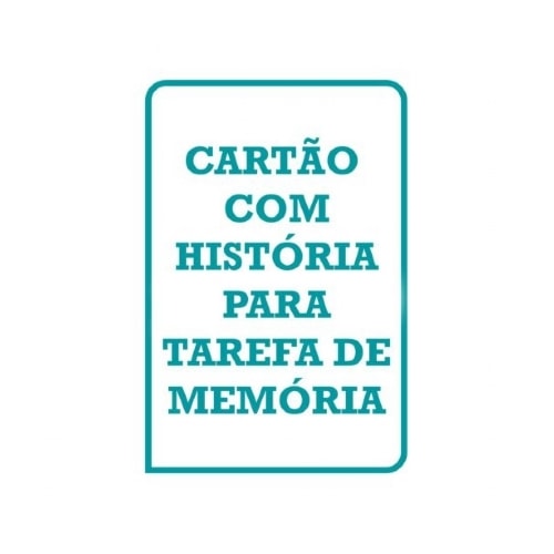 THCP Cartão Com História para Tarefa de Memória | Wedja Psicologia