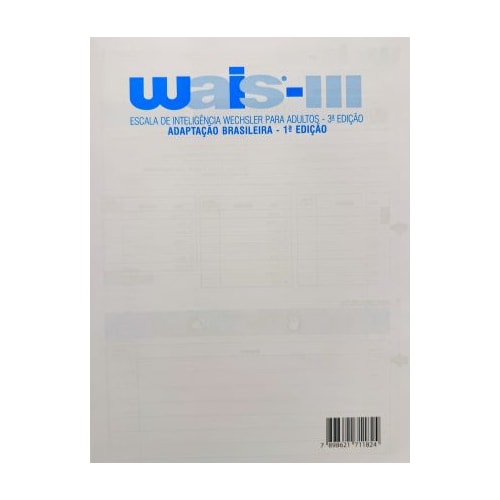 WAIS III - Protocolo registro geral WAIS III - Protocolo registro geral