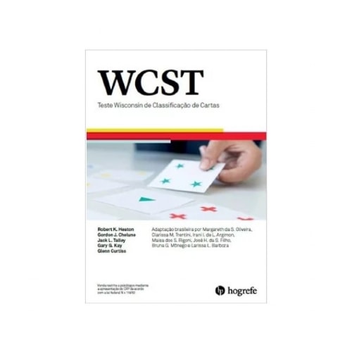 WCST Teste Wisconsin de Classificação de Cartas - Manual | Wedja Psico WCST Teste Wisconsin de Classificação de Cartas - Manual | Wedja Psico