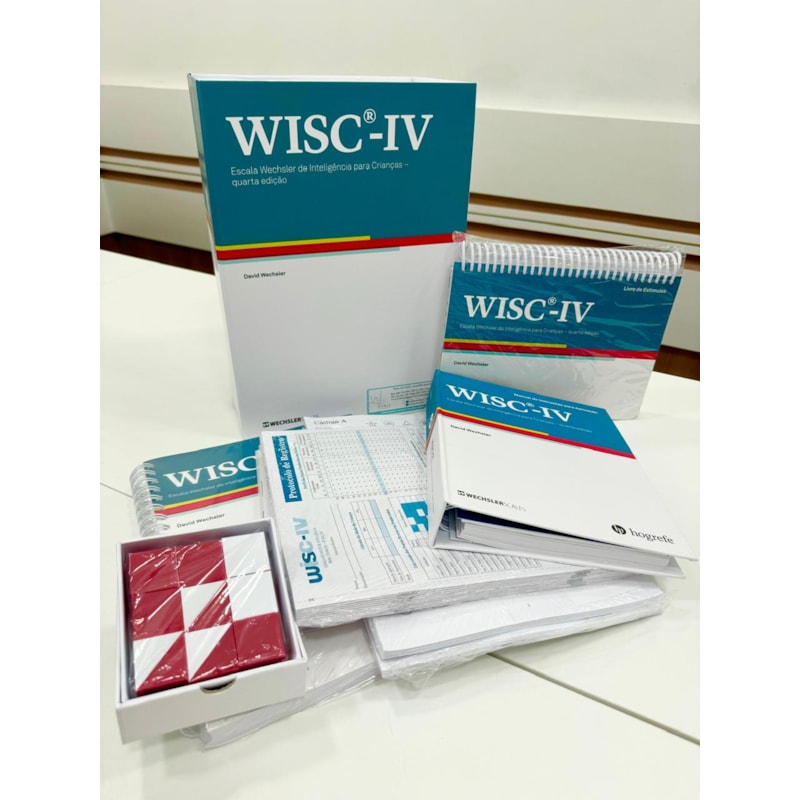 Wisc R Test Kit WISC-IV Kit Completo - Wedja Psicologia
