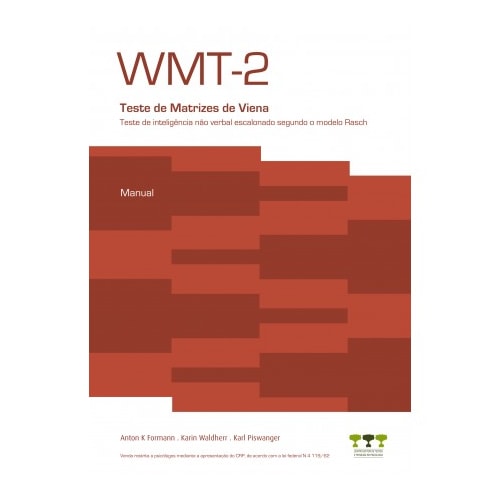 WMT-2 - Teste de Matrizes de Viena - bloco de respostas (25 fls) WMT-2 - Teste de Matrizes de Viena - bloco de respostas (25 fls)