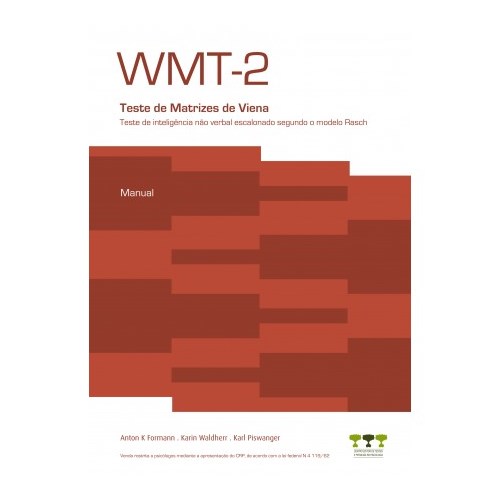 WMT-2 - Teste de Matrizes de Viena - bloco de respostas (25 fls)